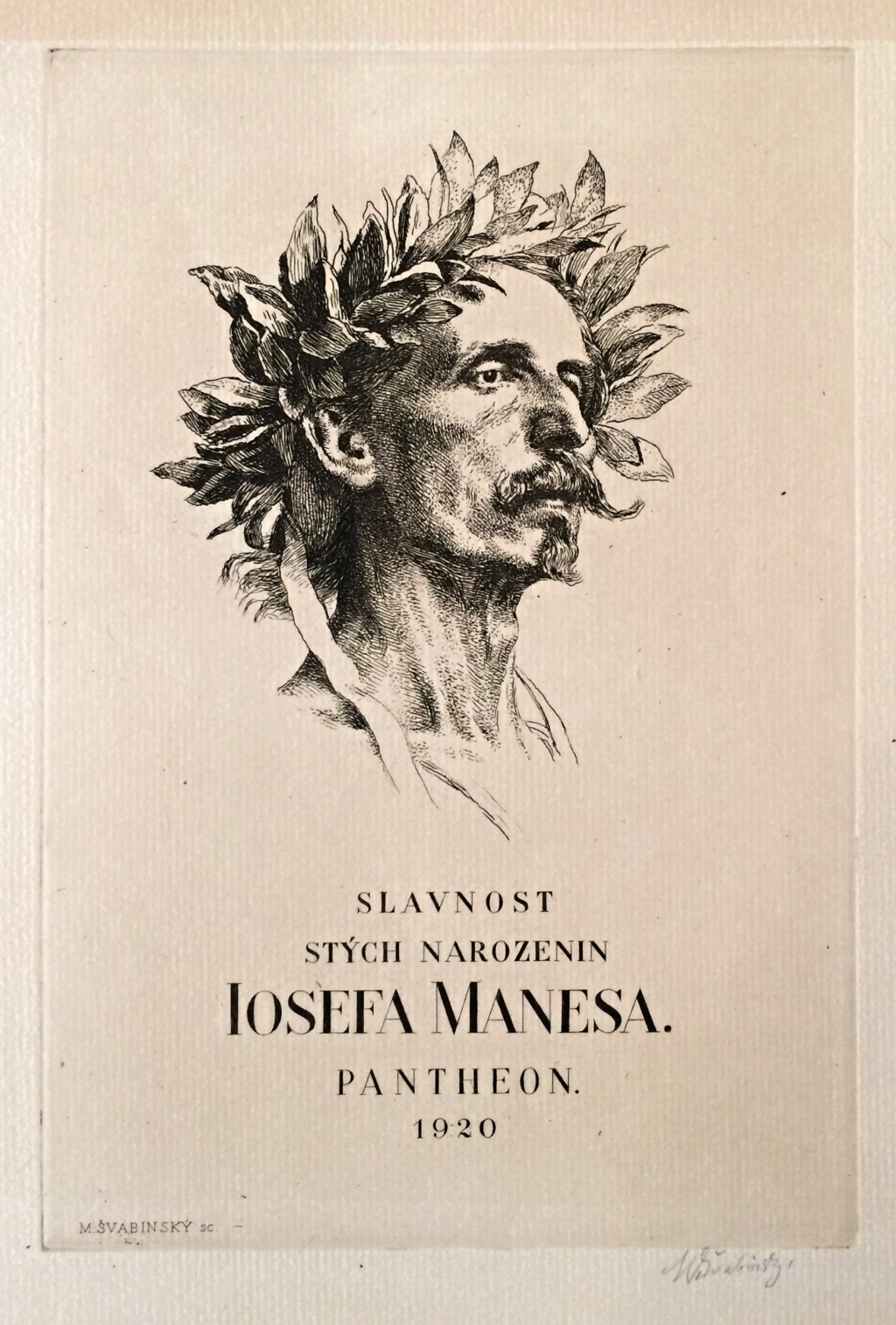 Švabinský Max (1873 - 1962) : Slavnost 100. narození J. Mánesa