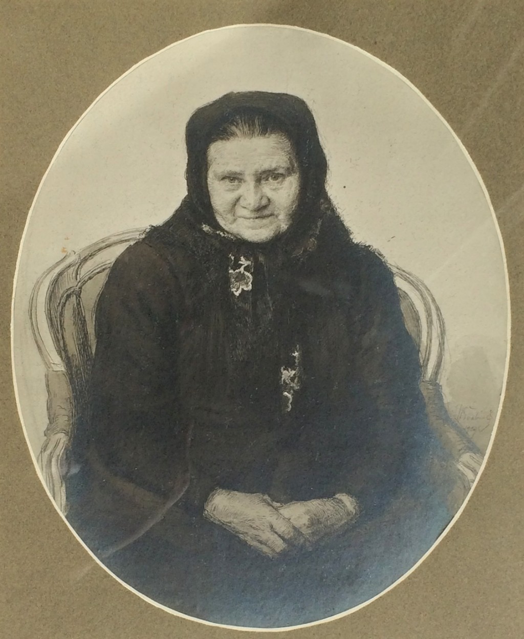 Švabinský Max (1873 - 1962) : Portrét staré ženy