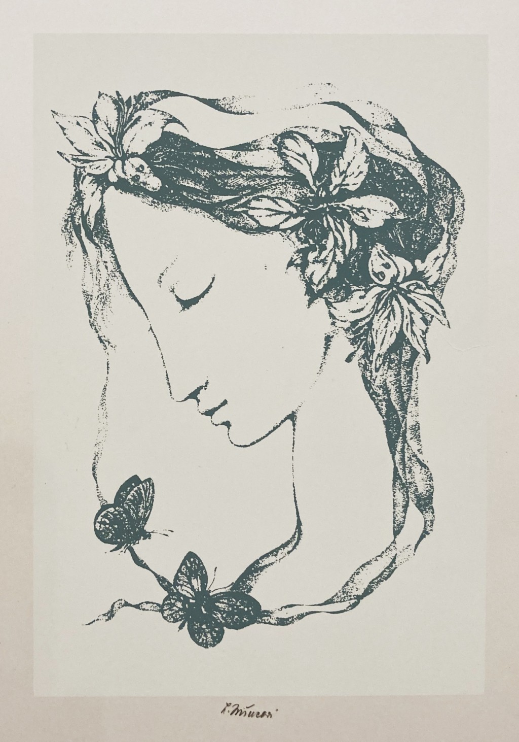 Jiřincová Ludmila (1912 - 1994) : Dívka s motýli