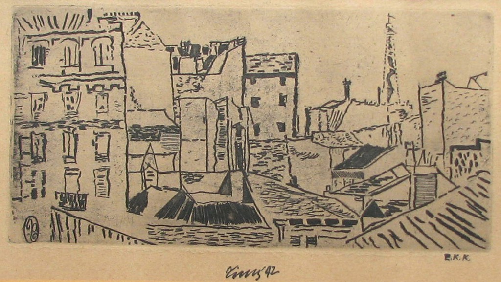Tichý František (1896 - 1961) : Pařížské střechy