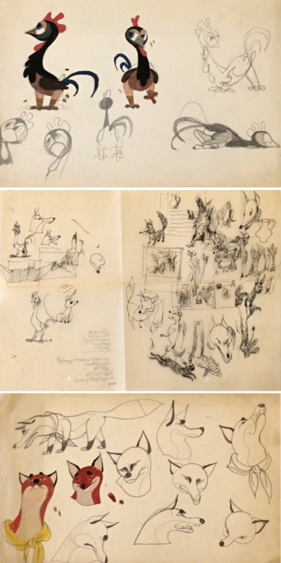 Trnka Jiří (1912 - 1969) : 14 kreseb J. Trnky k filmu Liška a džbán