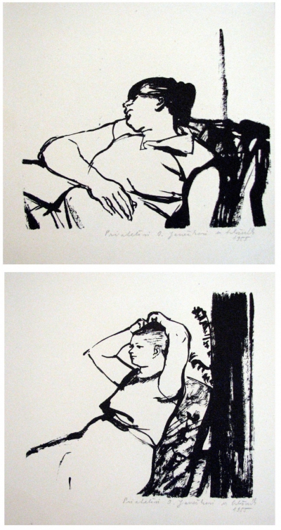 Hložník Vincent (1919 - 1997) : Konvolut 2 grafik