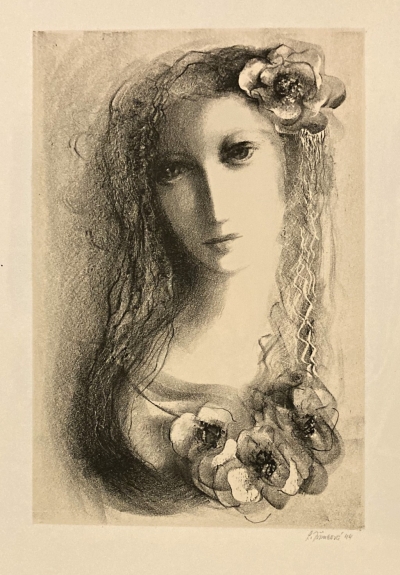 Jiřincová Ludmila (1912 - 1994) : Dívka s květy