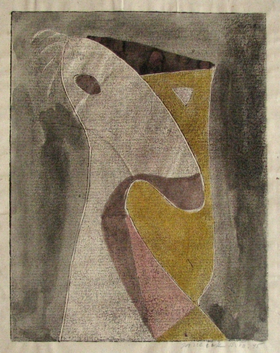 Janeček Ota (1919 - 1996) : Kubistická hlava