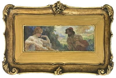 Bukovac Vlaho (1855 - 1922) : Odysseus a Kirké