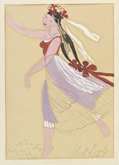 Svolinský Karel (1896 - 1986) : Kostýmní návrh pro balet