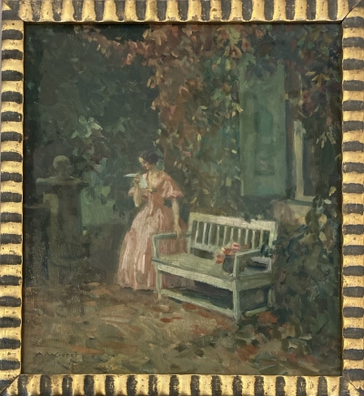 Wierer Alois (1878 - 1945) : Dívka v zahradě