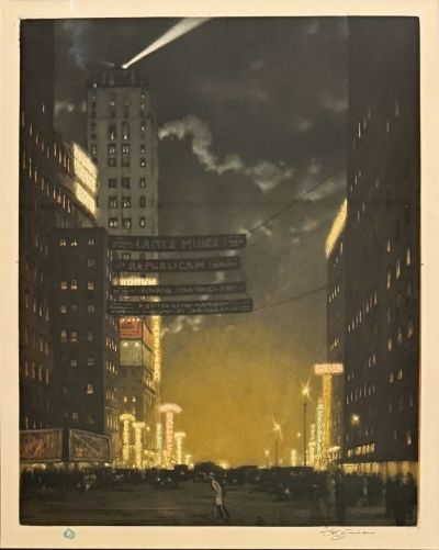 Tavík Šimon František (1877 - 1942) : New York v noci