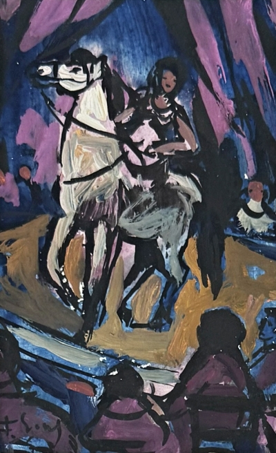 Emler František (1912 - 1992) : Vystoupení s koněm